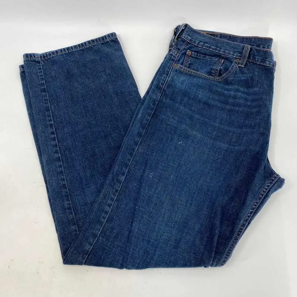 Levi's Blue Dark Wash 569 Straight Jeans | Size 38 Regular